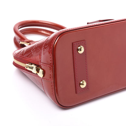 Louis Vuitton Vernis Rayures Alma BB Pomme D'Amour 5 of 8