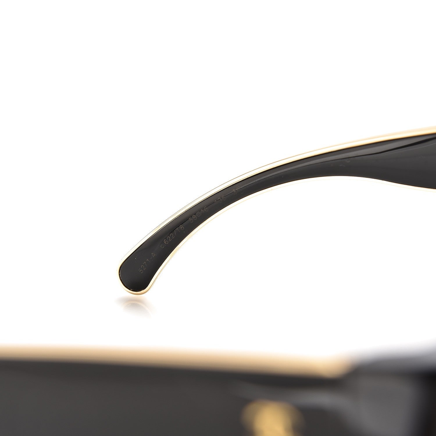 Chanel Acetate CC Cat Eye Sunglasses 5271-A Black 6 of 10