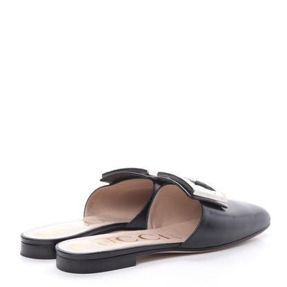 Gucci Malaga Kid Crystal Square G Madelyn Slippers 36 Black 4 of 15