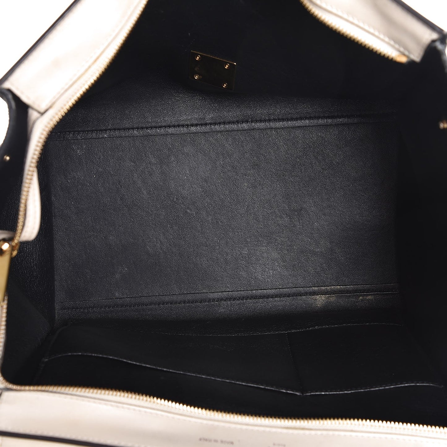 Calfskin Suede Whipsnake Medium Trapeze Black White