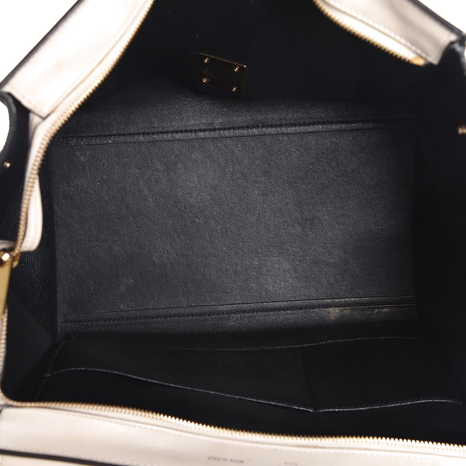 Celine Calfskin Suede Whipsnake Medium Trapeze Black White 6 of 18