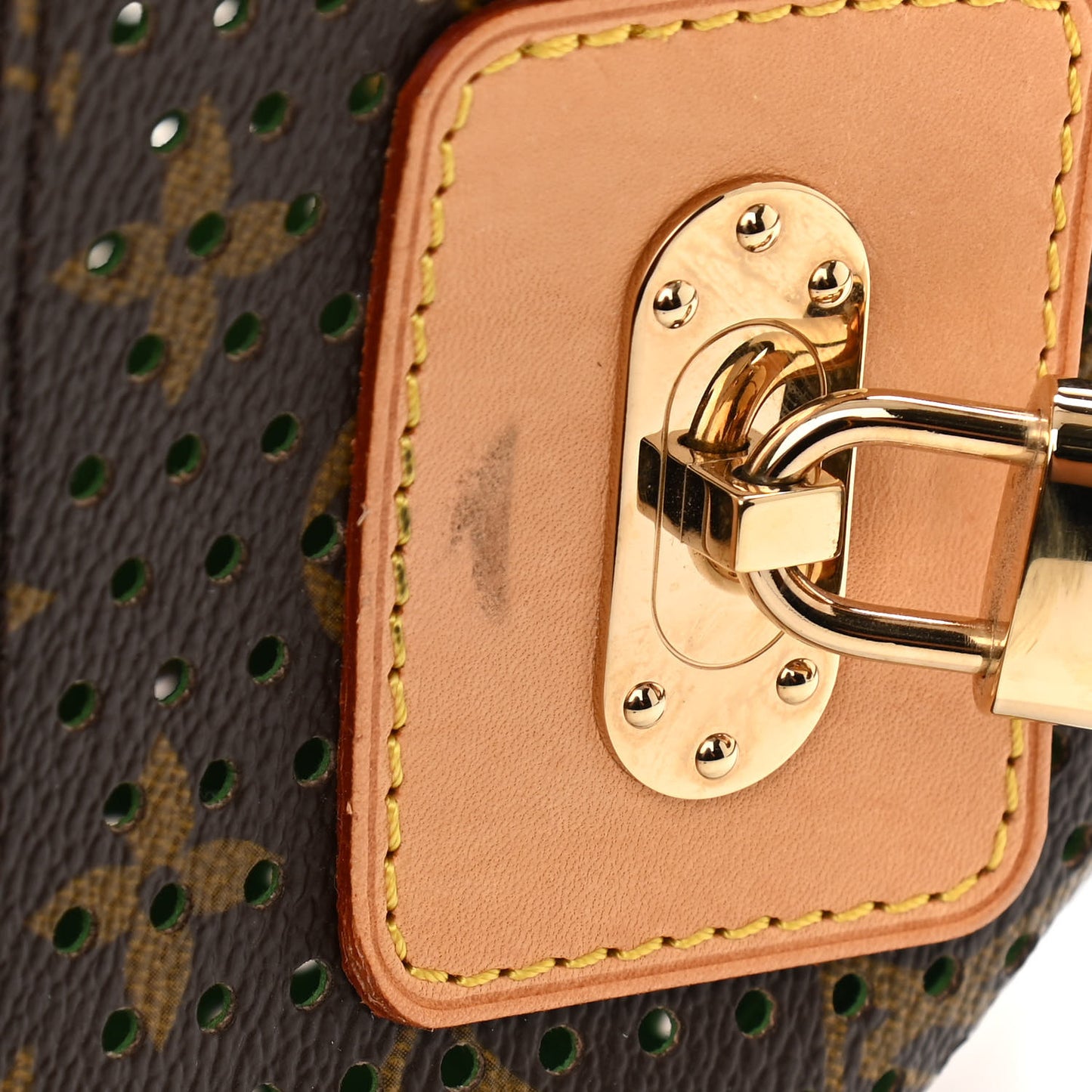 Monogram Perforated Speedy 30 Green