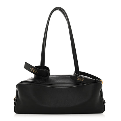 Balenciaga Grained Calfskin Small Carrie Bowling Bag Black 1 of 9