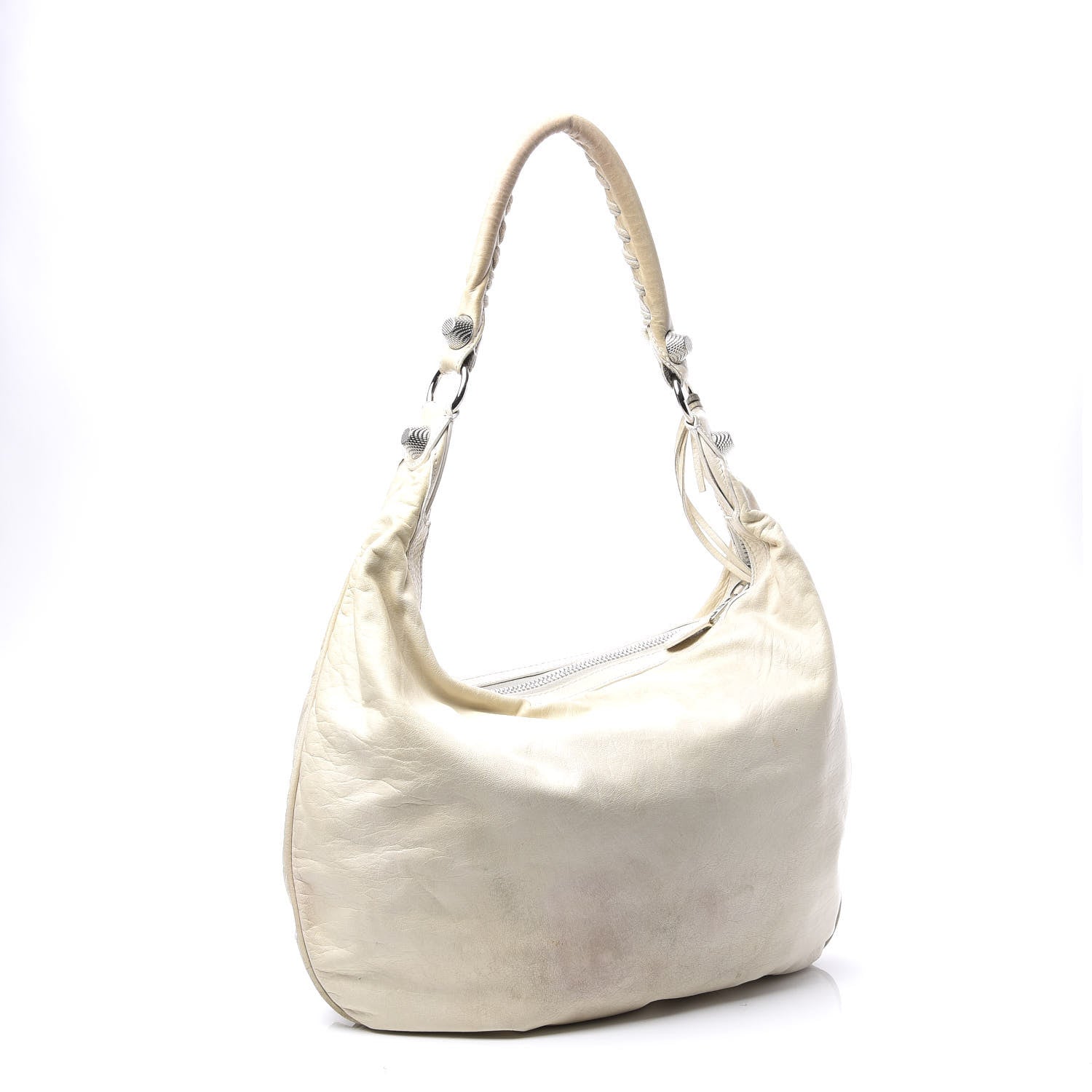 Balenciaga Agneau Giant 21 Silver Hardware Hobo White 3 of 16