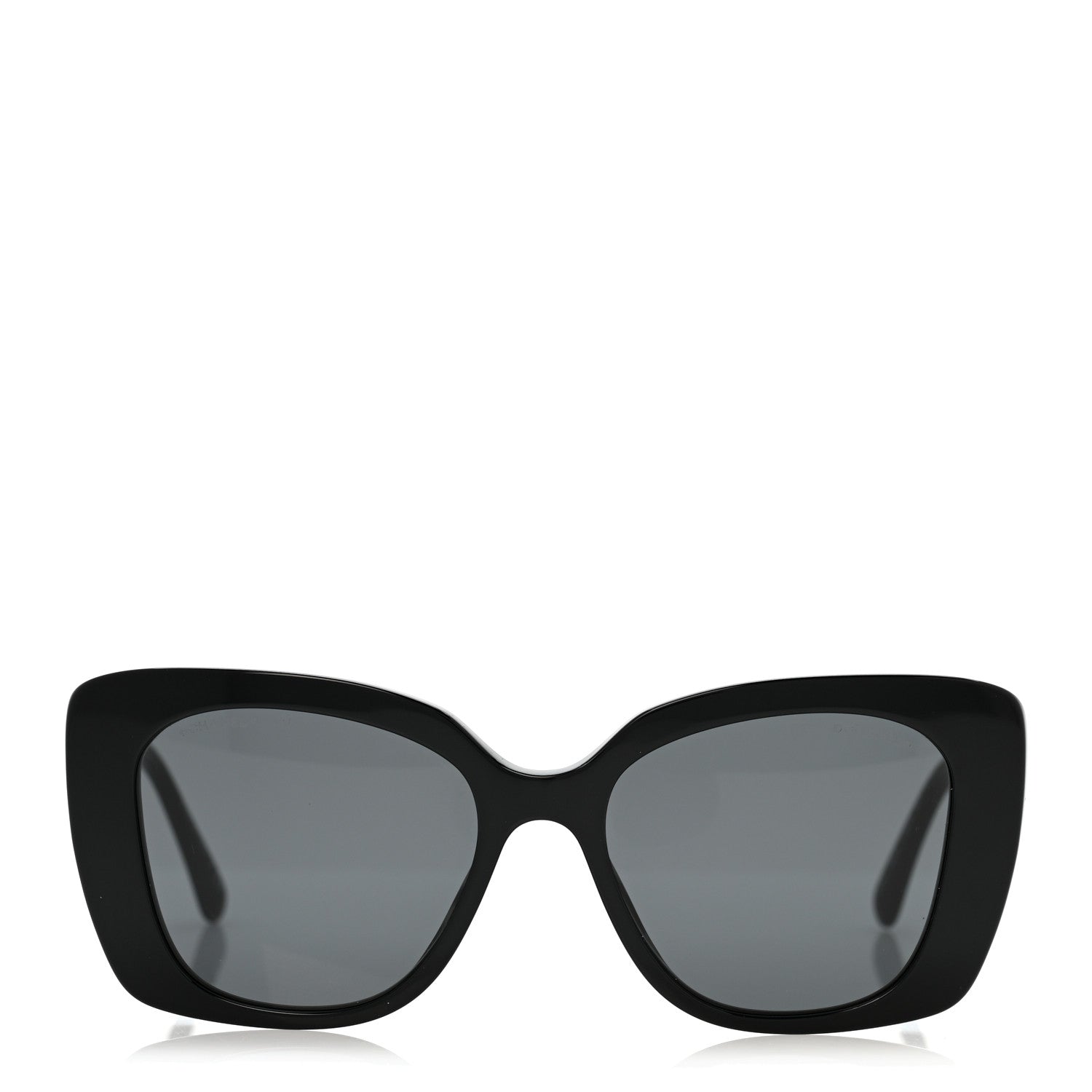 Chanel Acetate Strass Square Sunglasses 5422-B-A Black White 2 of 8