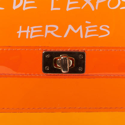 Hermes Vinyl Souvenir De L'Exposition Kelly Orange 7 of 7