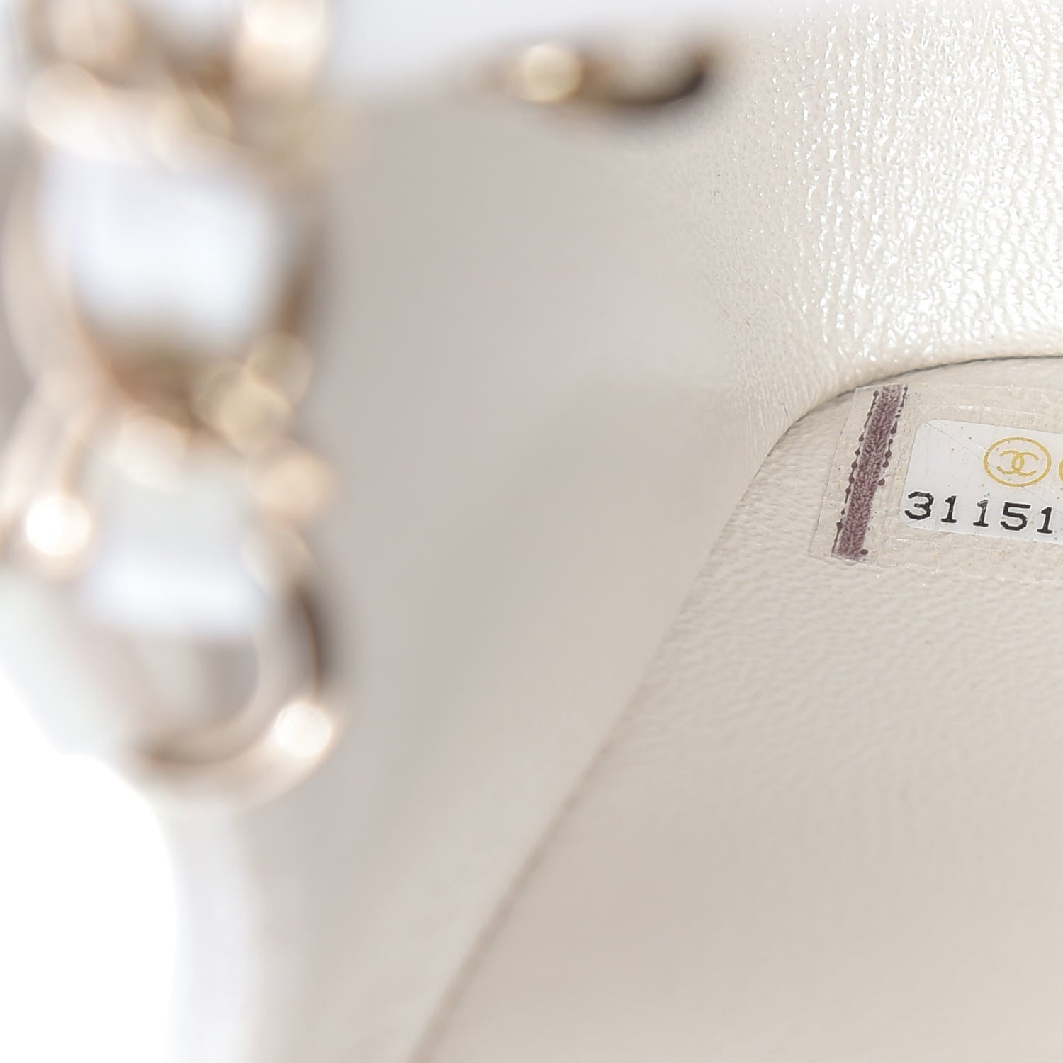 Chanel Iridescent Calfskin Quilted Mini Rectangular Flap White 9 of 9