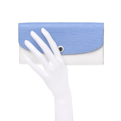 Louis Vuitton Epi Emilie Wallet Blue White 2 of 7