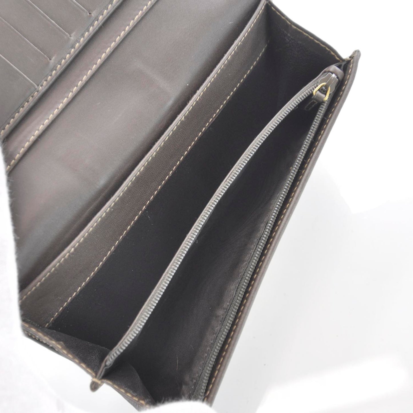 Leather Monogram Web Continental Wallet Ebony