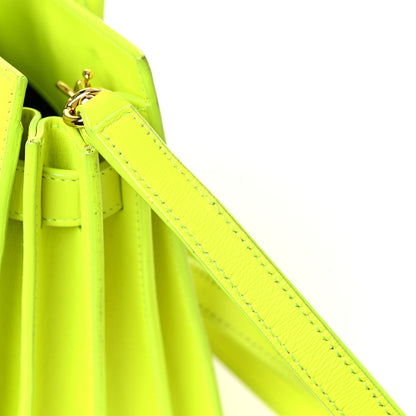 Saint Laurent Calfskin Nano Sac De Jour Neon Yellow 24 of 27