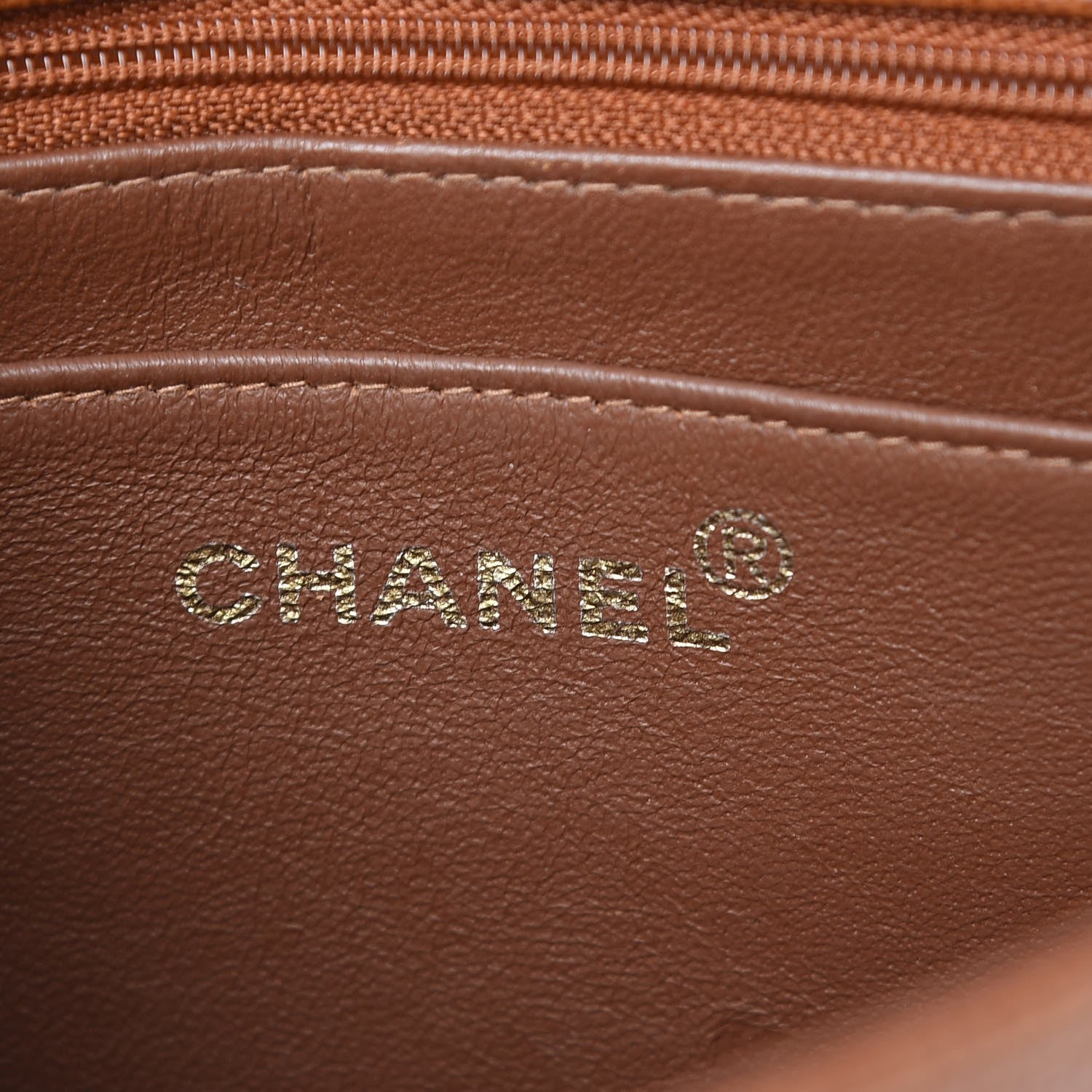 Chanel Grained Calfskin Shoulder Bag Brown 6 of 10