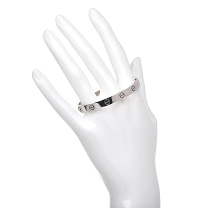 Cartier 18K White Gold LOVE Bracelet 16 2 of 5