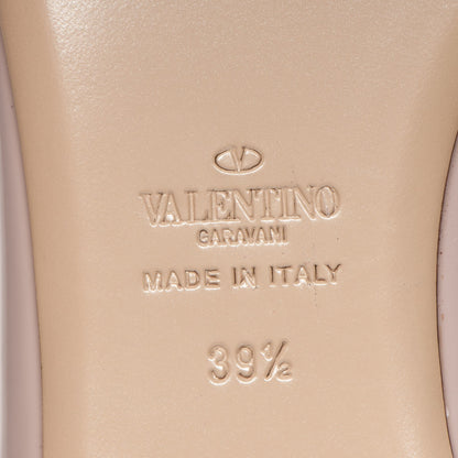 Valentino Garavani Patent Rockstud Ballerina Flats 39.5 Poudre 6 of 7
