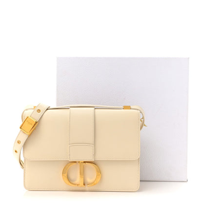 Christian Dior Grained Calfskin 30 Montaigne Flap Bag White 18 of 18