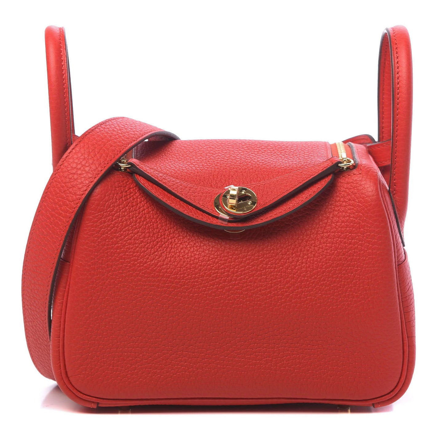 Taurillon Clemence Mini Lindy 20 Rouge De Coeur