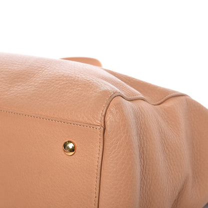 Versace Deerskin Large Signature Tote Camel 14 of 17