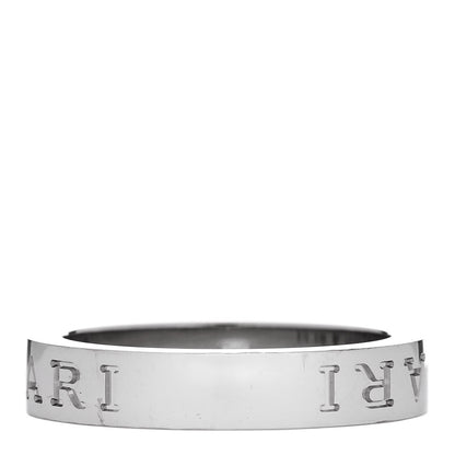 Bulgari 18K White Gold Diamond B.Zero1 Essential Band Ring 55 7.25 3 of 5