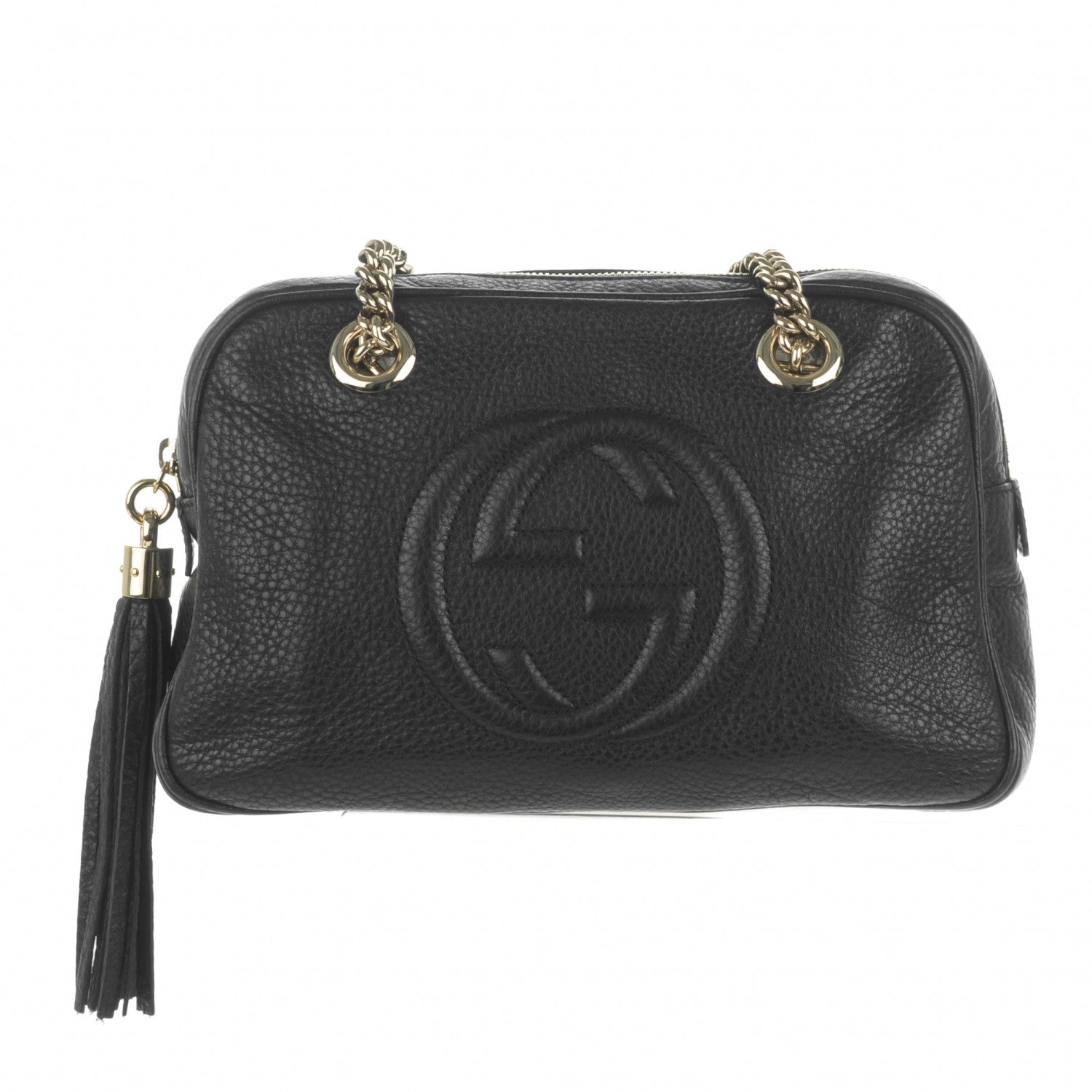 Gucci Pebbled Calfskin Small Soho Bowler Black 1 of 7