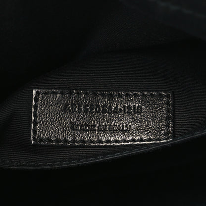 Saint Laurent Calfskin Matelasse Monogram Lou Camera Bag Black 7 of 9