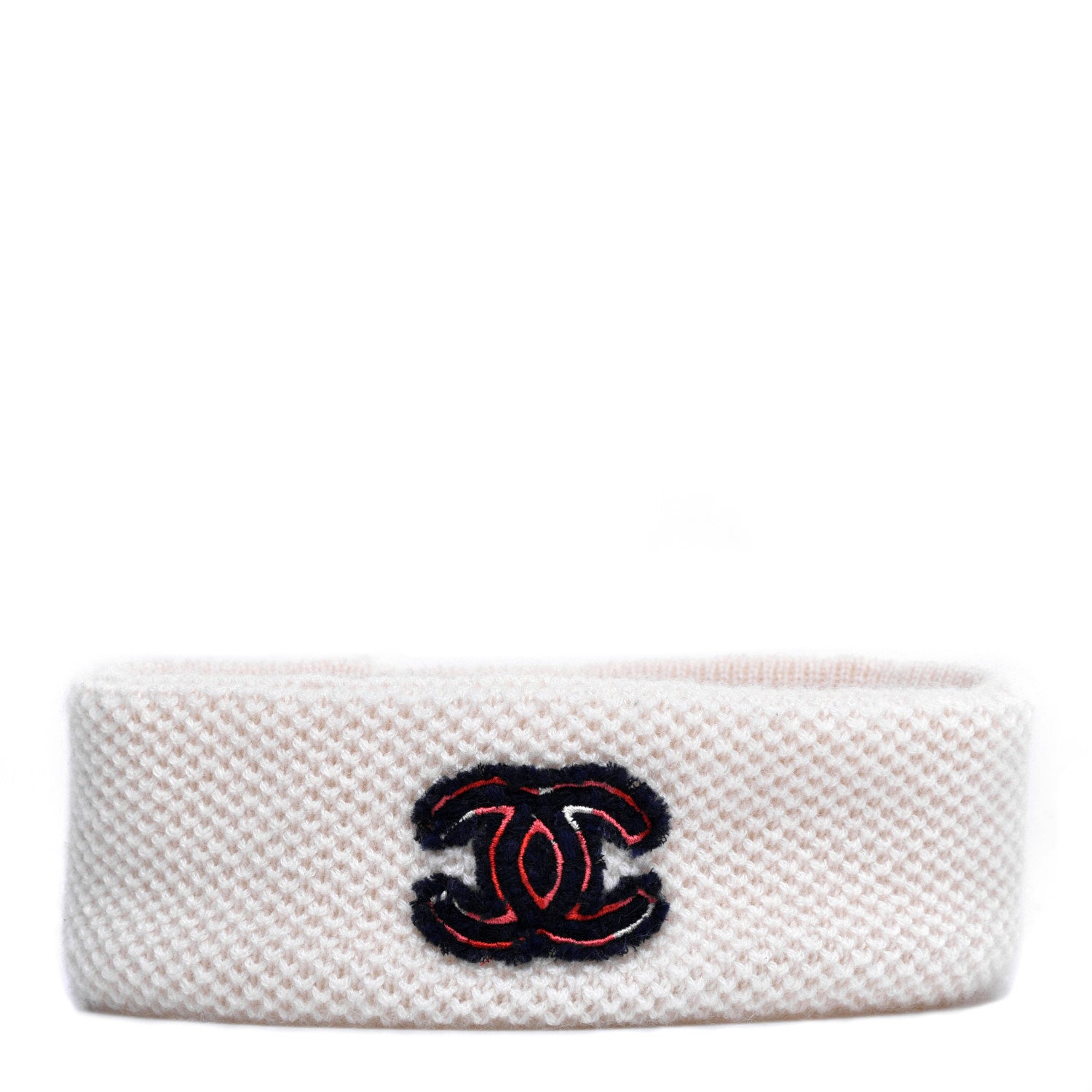 Chanel Cashmere CC Headband Ivory 1 of 4