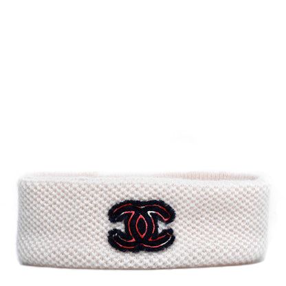 Chanel Cashmere CC Headband Ivory 1 of 4