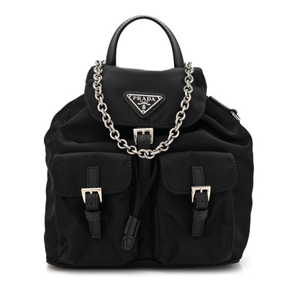 Prada Nylon Vela Mini Crossbody Backpack Black 1 of 9