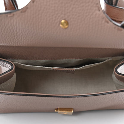 Gucci Calfskin Mini Pearly GG Marmont Top Handle Bag Porcelain Rose 4 of 5