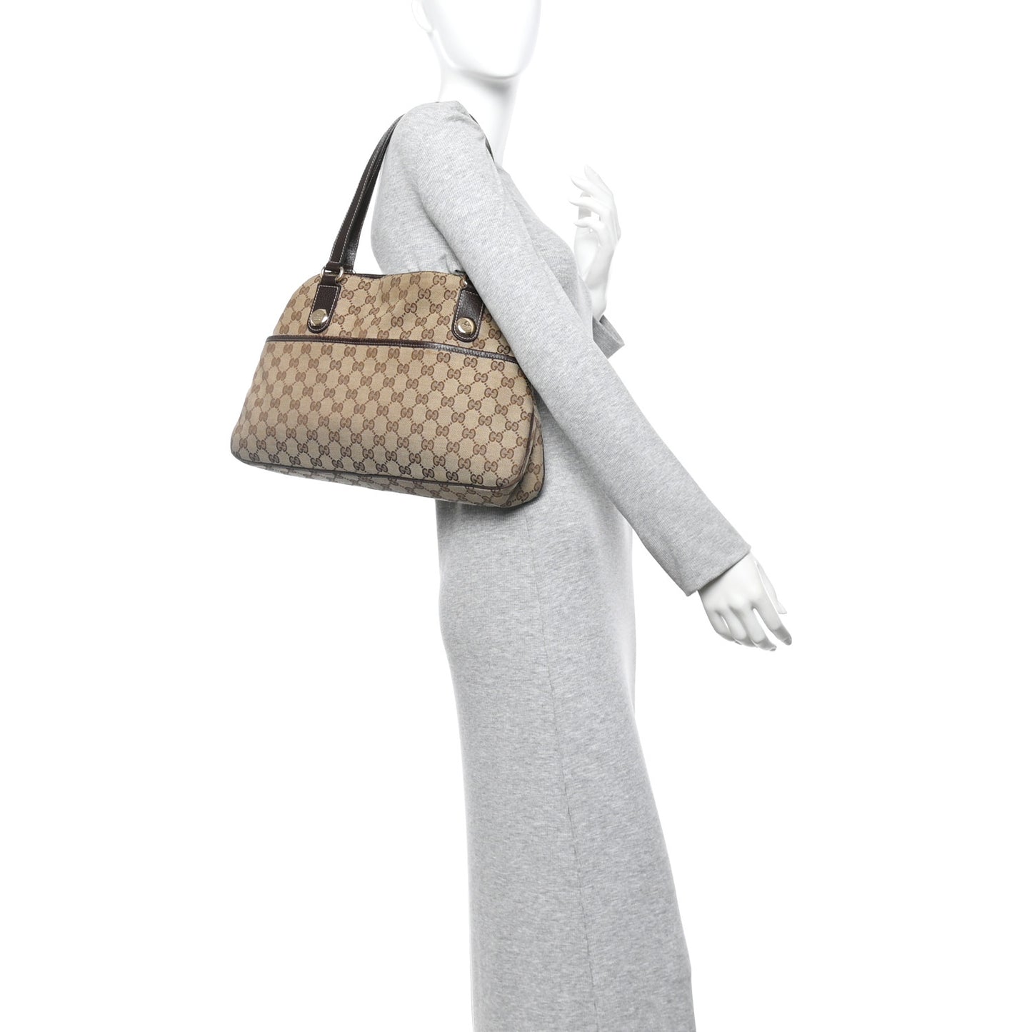 Monogram Medium Charmy Shoulder Bag Brown