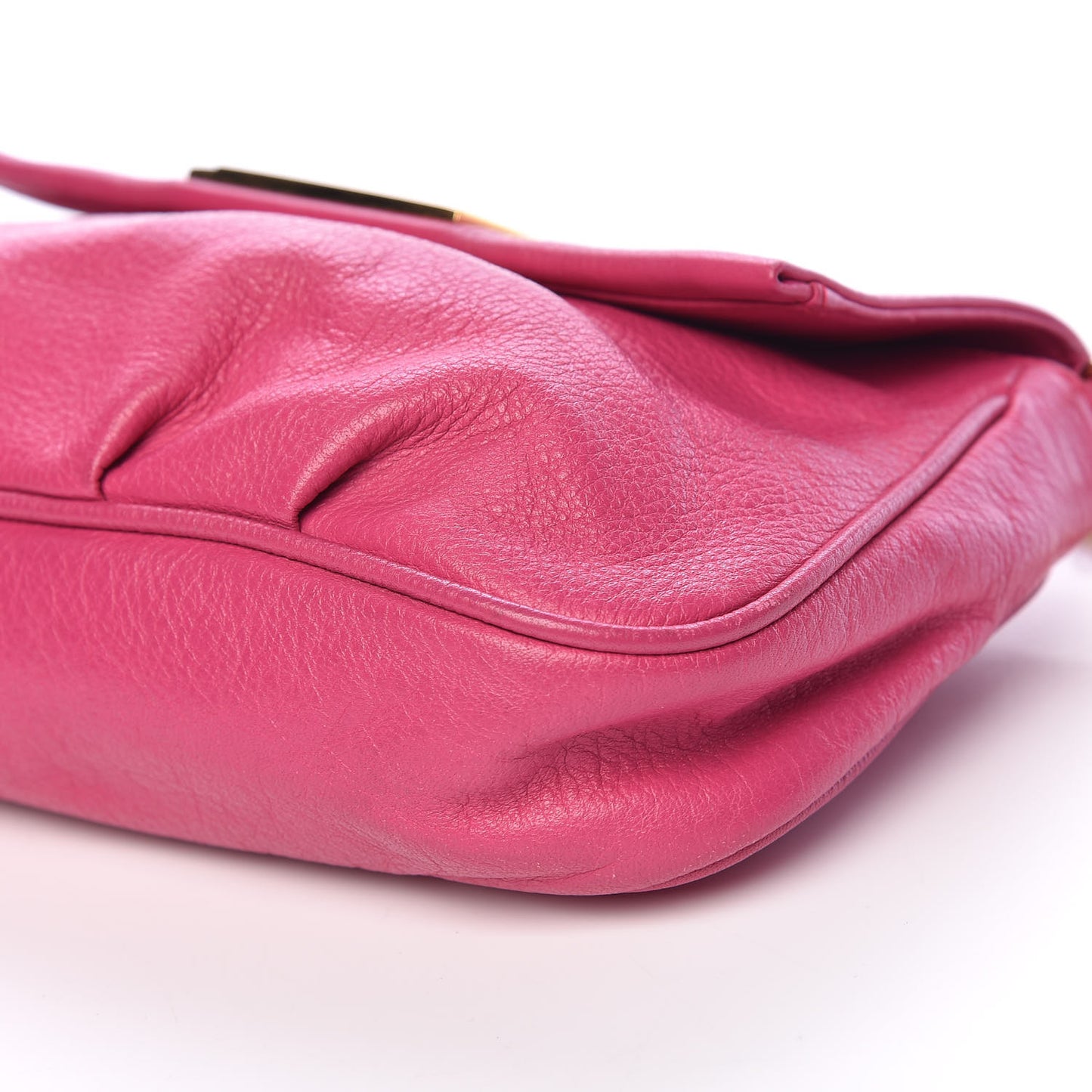 Vitello Flamingo Fendista Pouchette Crossbody Lampone