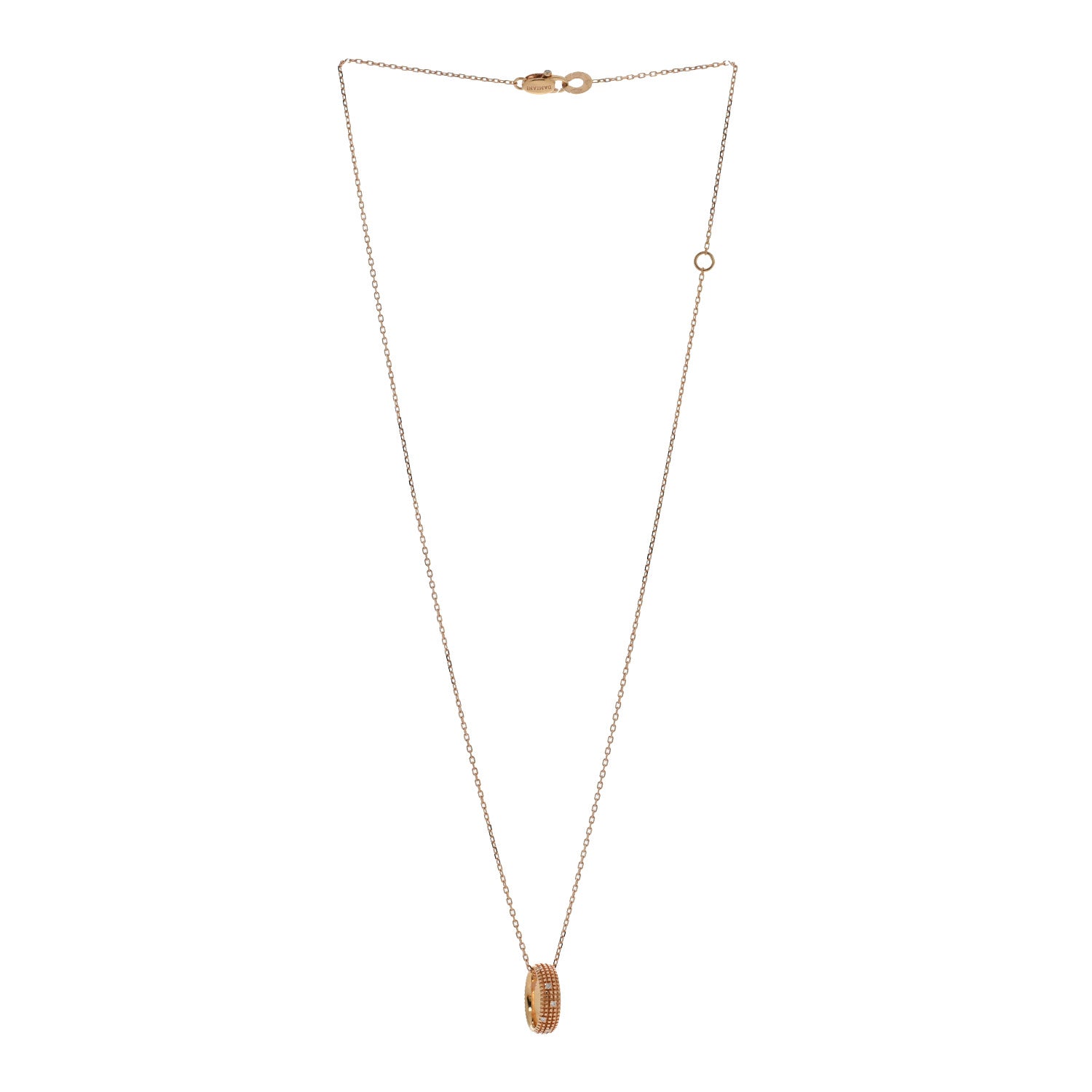 Damiani 18K Rose Gold Diamond Metropolitan Dream Pendant Necklace 3 of 4