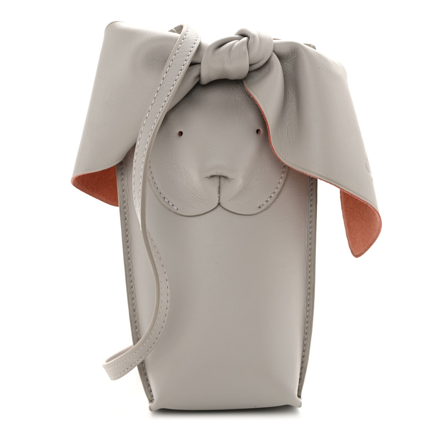 Loewe Calfskin Bunny Pouch Crossbody Bag Ghost 1 of 10