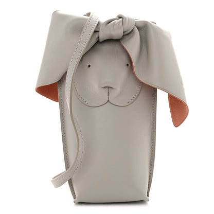 Loewe Calfskin Bunny Pouch Crossbody Bag Ghost 1 of 10