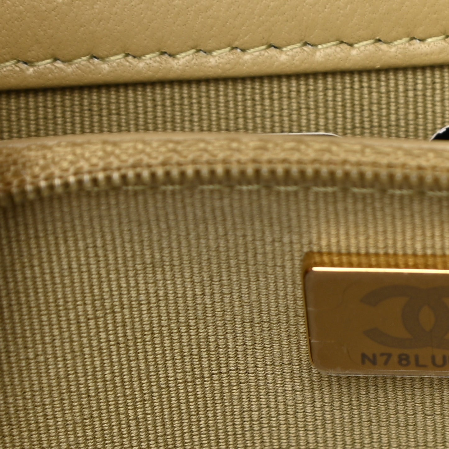 Lambskin Quilted Chanel 19 Wallet On Chain WOC Light Green