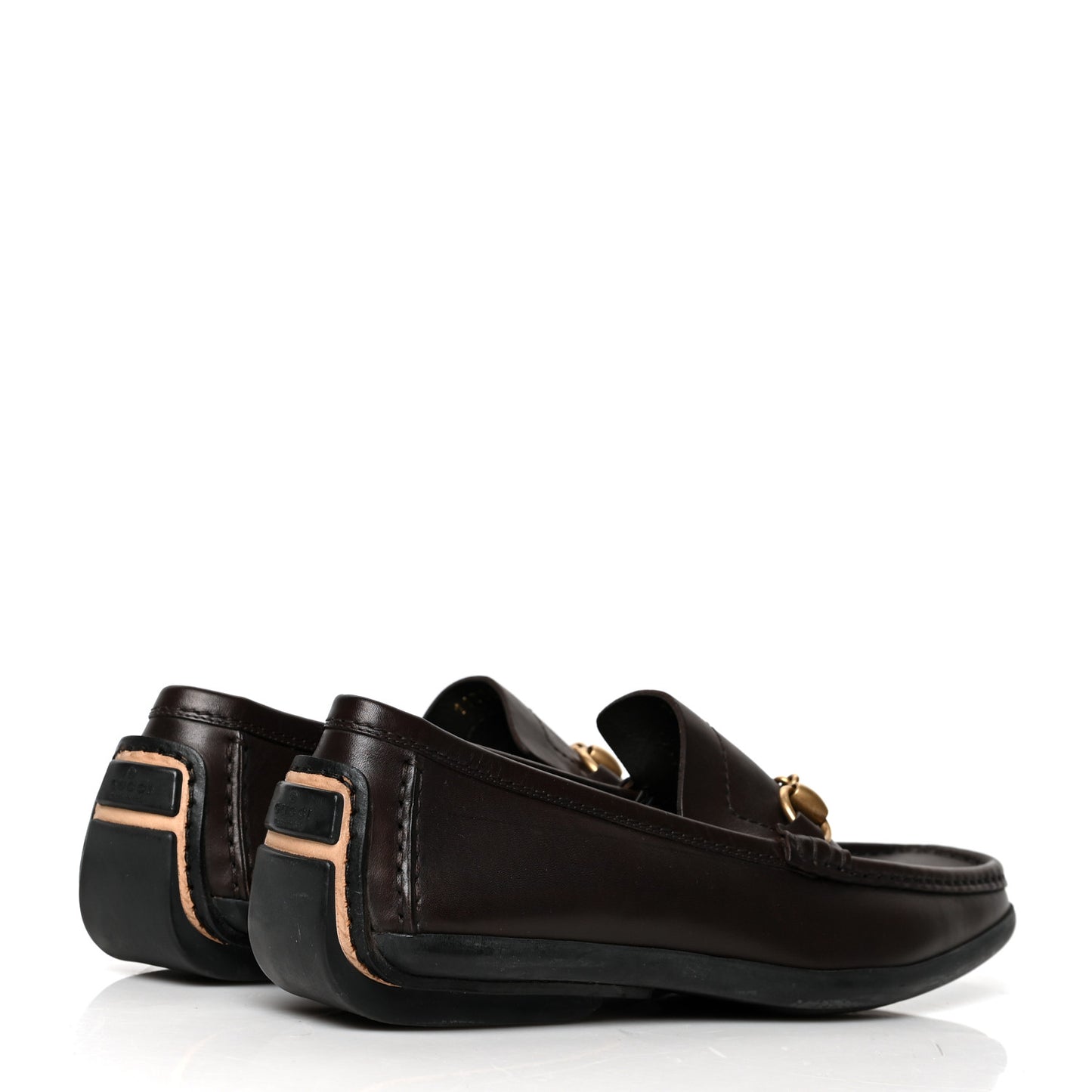 Calfskin Mens Horsebit Driver Loafers 9 Brown