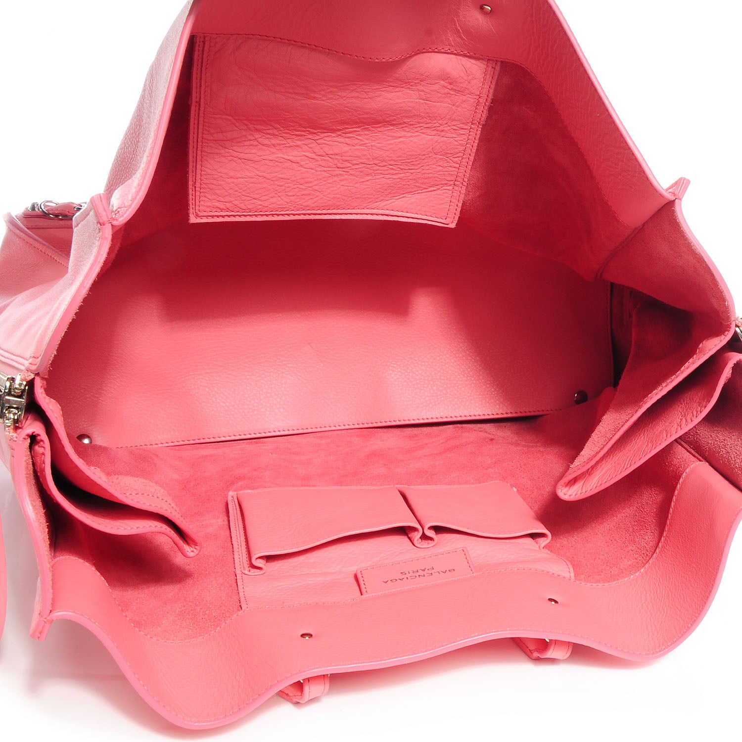 Balenciaga Veau Souple Papier A4 Zip Around Rose Flamingo 5 of 10