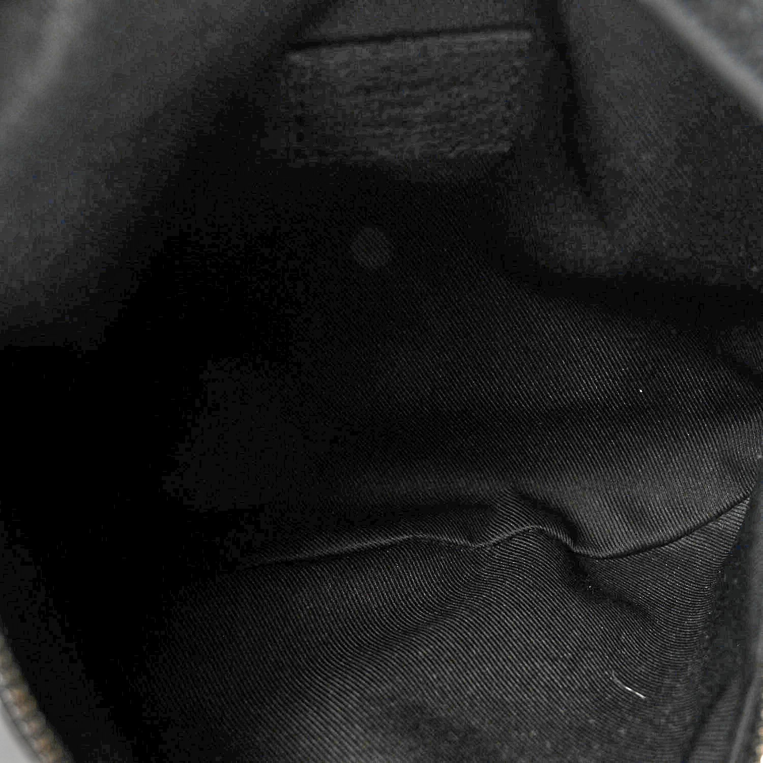 Louis Vuitton Calfskin Monogram Shadow Discovery Bumbag Black 5 of 10