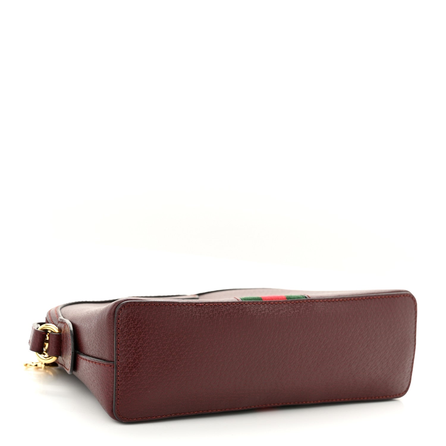 Gucci Textured Calfskin Web Small Ophidia Dome Shoulder Bag Vintage Bordeaux 4 of 10
