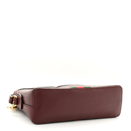Gucci Textured Calfskin Web Small Ophidia Dome Shoulder Bag Vintage Bordeaux 4 of 10
