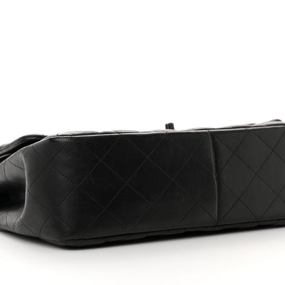 Chanel Lambskin Quilted Jumbo Double Flap So Black 9 of 14