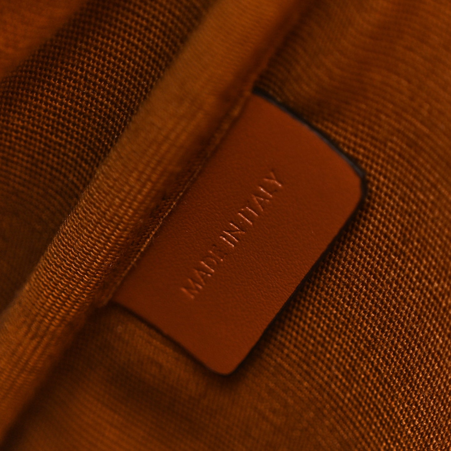 Triomphe Canvas Calfskin Mini Folco Backpack Tan