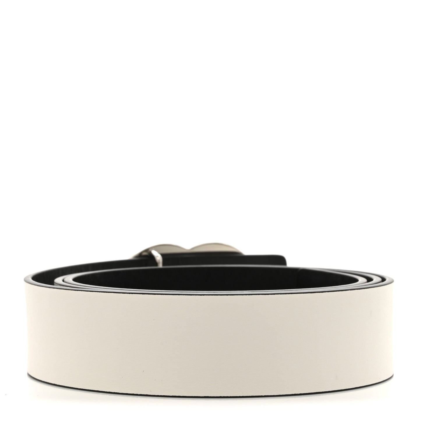 Calfskin CC Reversible Belt 100 40 White Black