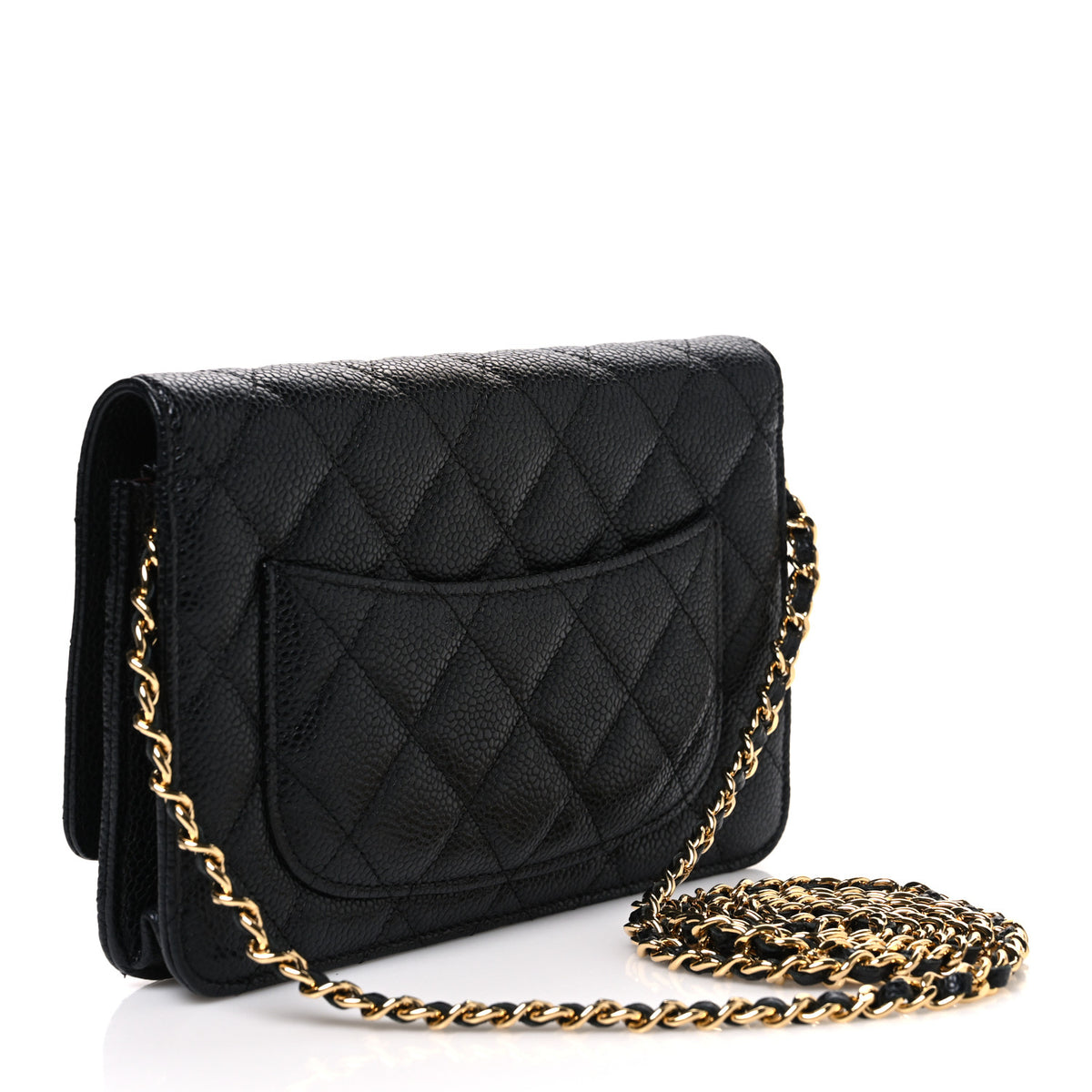 Chanel Caviar Quilted Wallet on Chain WOC Black 3 of 12