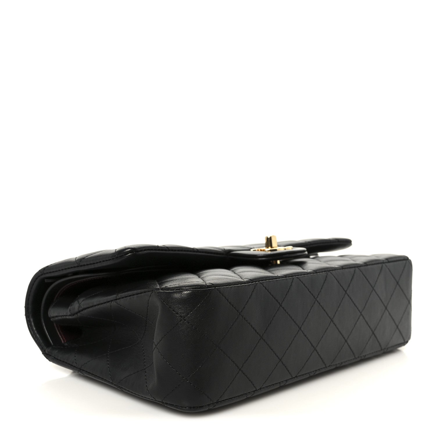 Chanel Lambskin Quilted Medium Double Flap Black 4 of 12