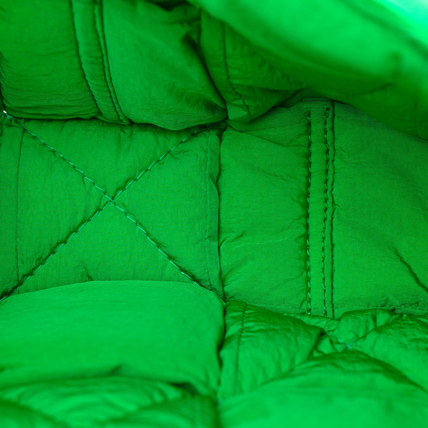 Nylon Intrecciato Padded Tech Cassette Bag Parakeet
