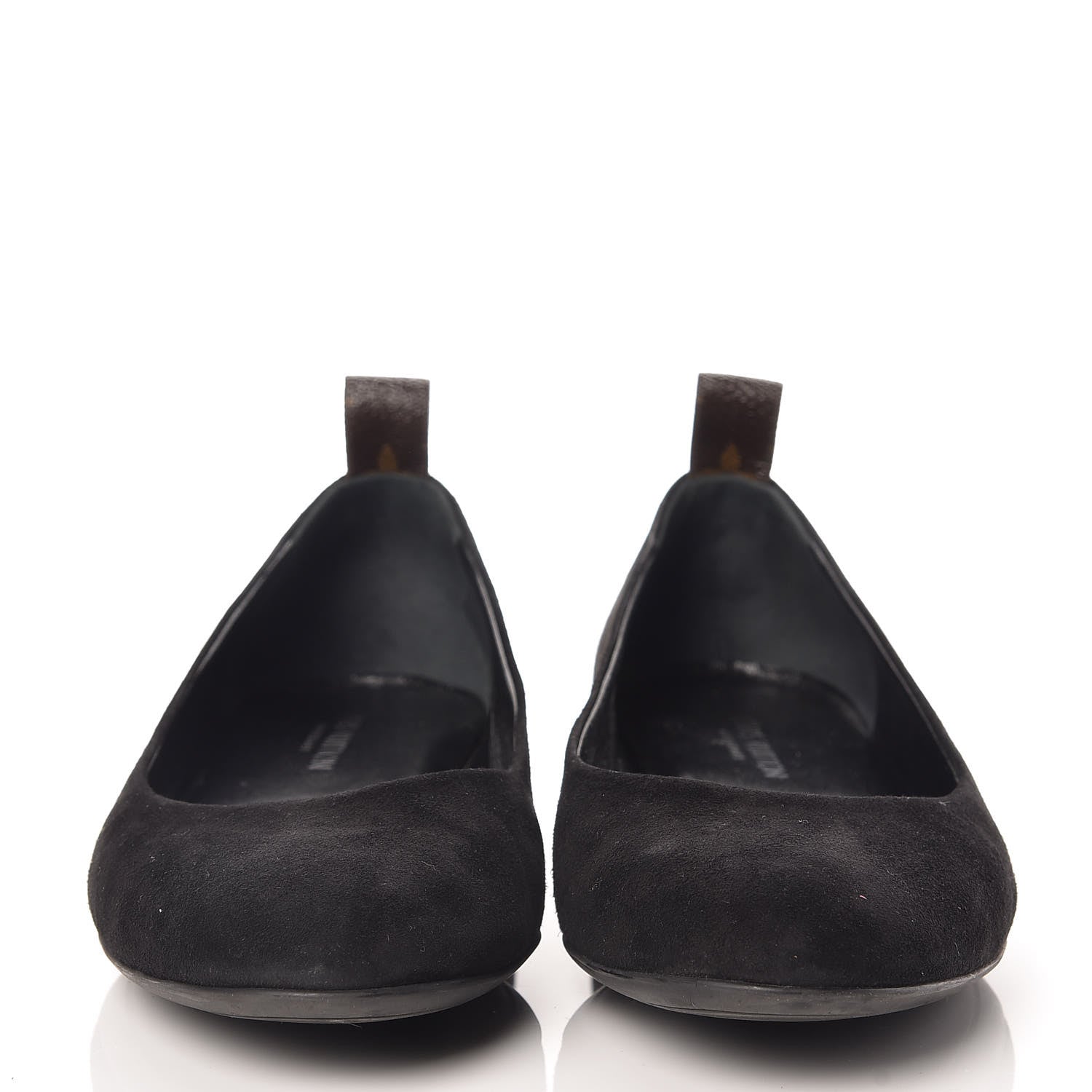 Louis Vuitton Suede Monogram Uniformes Ballet Flats 38 Black 2 of 8