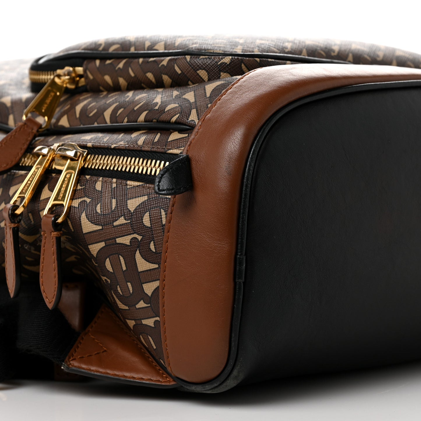 E-Canvas Monogram Rocco Backpack Bridle Brown