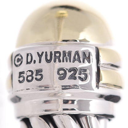 David Yurman Sterling Silver 14K Yellow Gold 10mm Cable Classics Bracelet 5 of 5