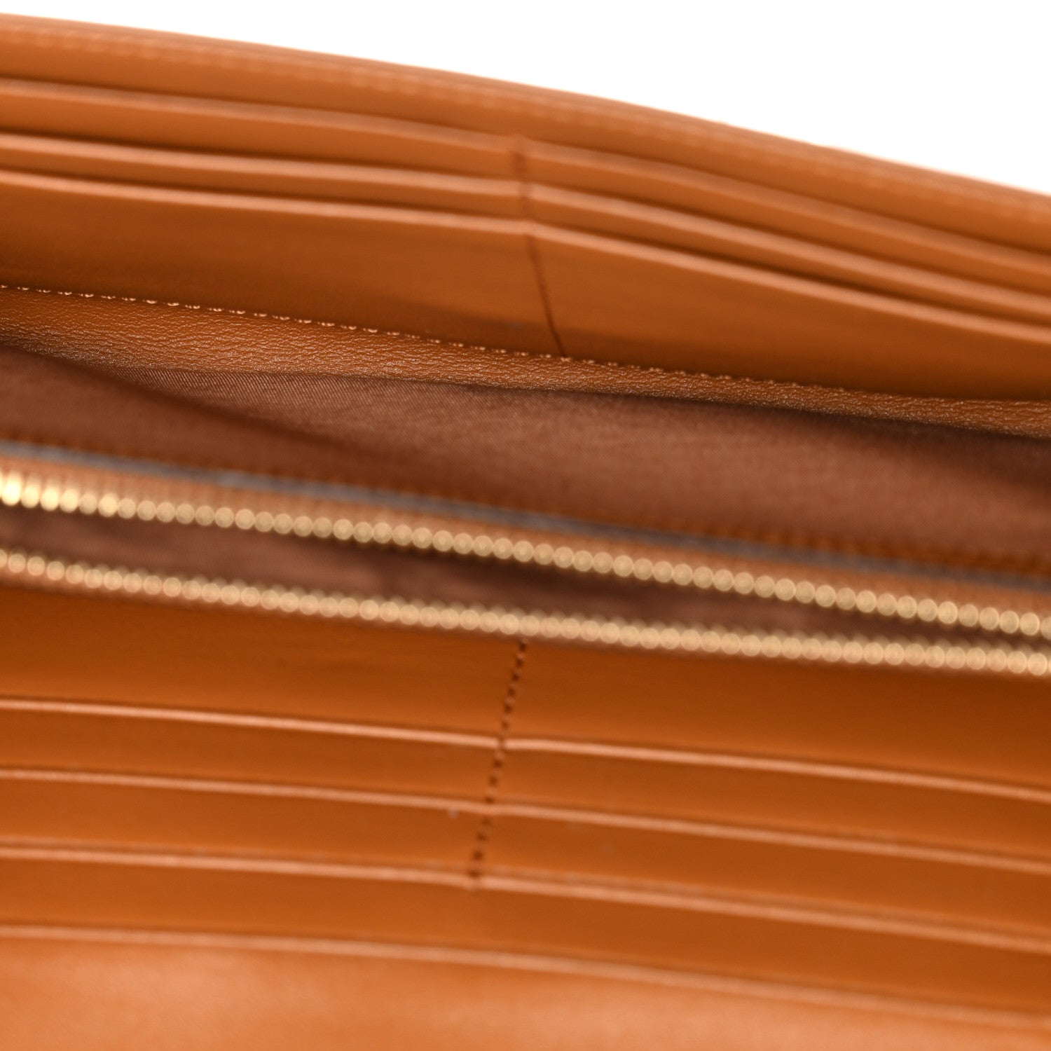 MCM Visetos Studded Patricia Wallet On Chain Cognac 5 of 10