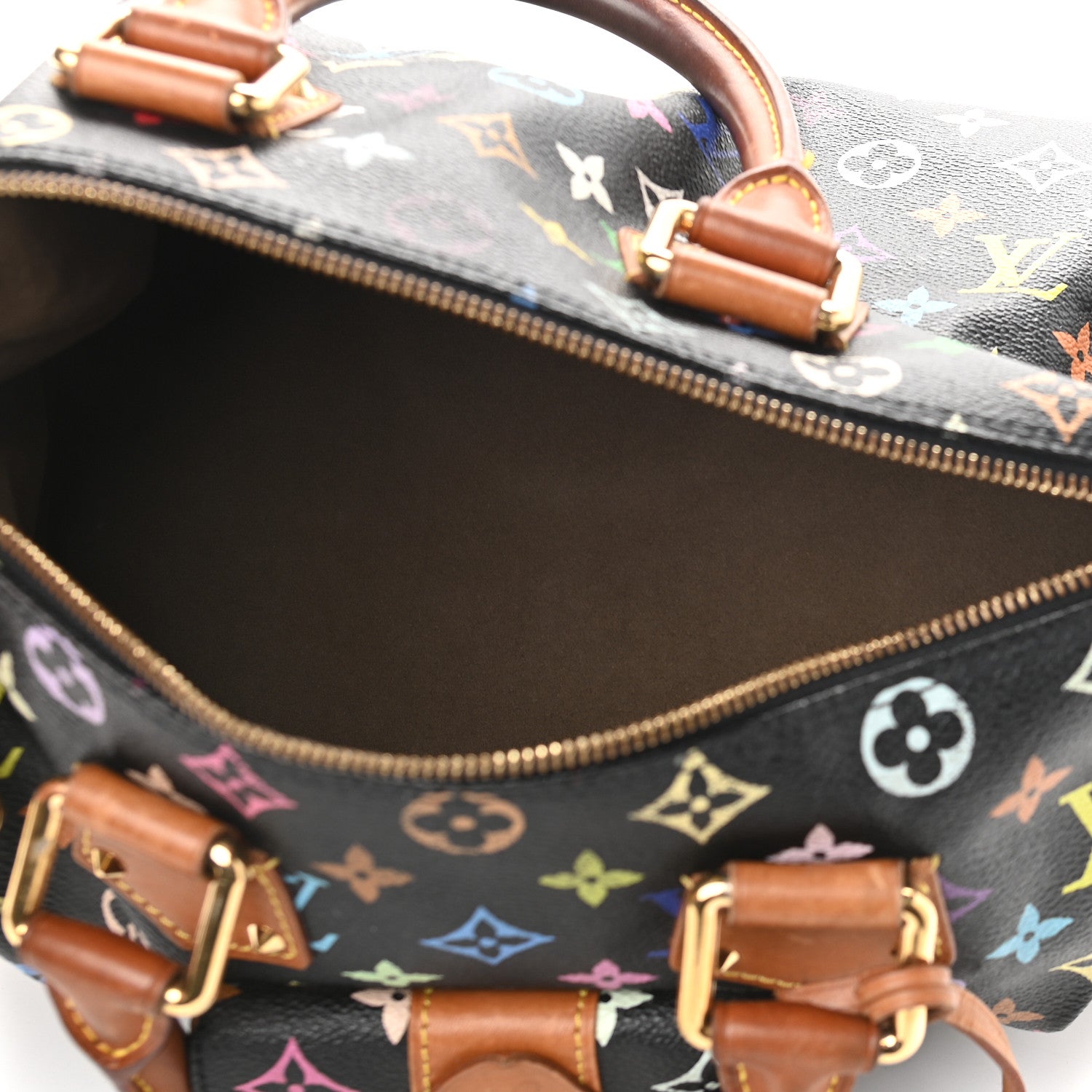 Louis Vuitton Monogram Multicolor Speedy 30 Black 5 of 9