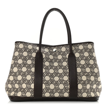 Hermes Toile SO H Vache Country Garden Party 36 MM Chocolate 1 of 8